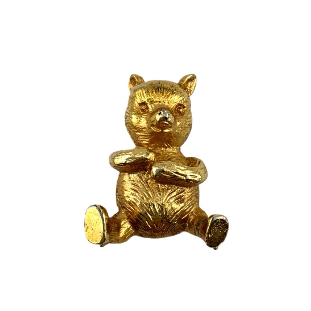 VTG Walt Disney Productions 3D Bear Brooch